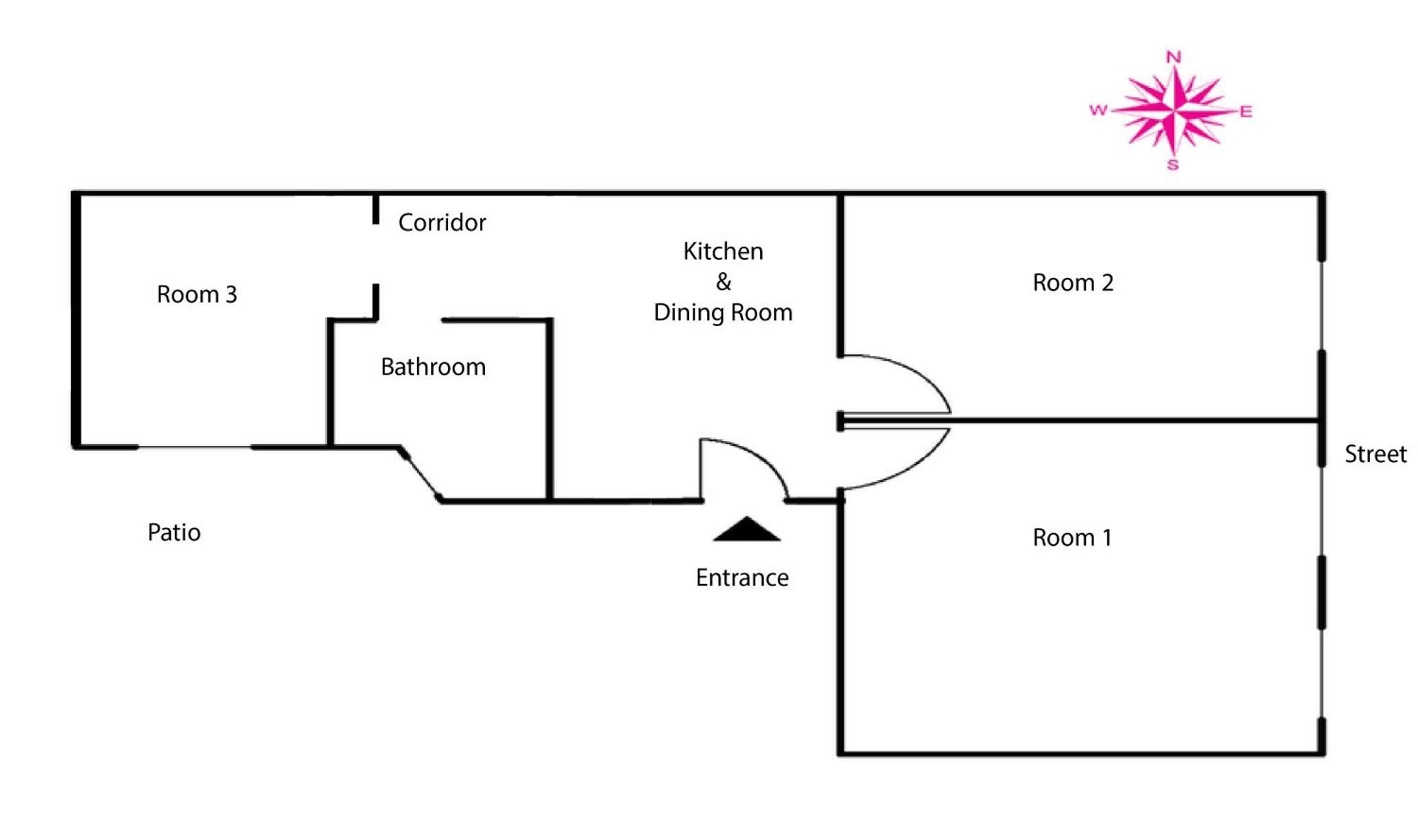 Apartment Lts Rent Comfortable Old Town & Art, Three Rooms *